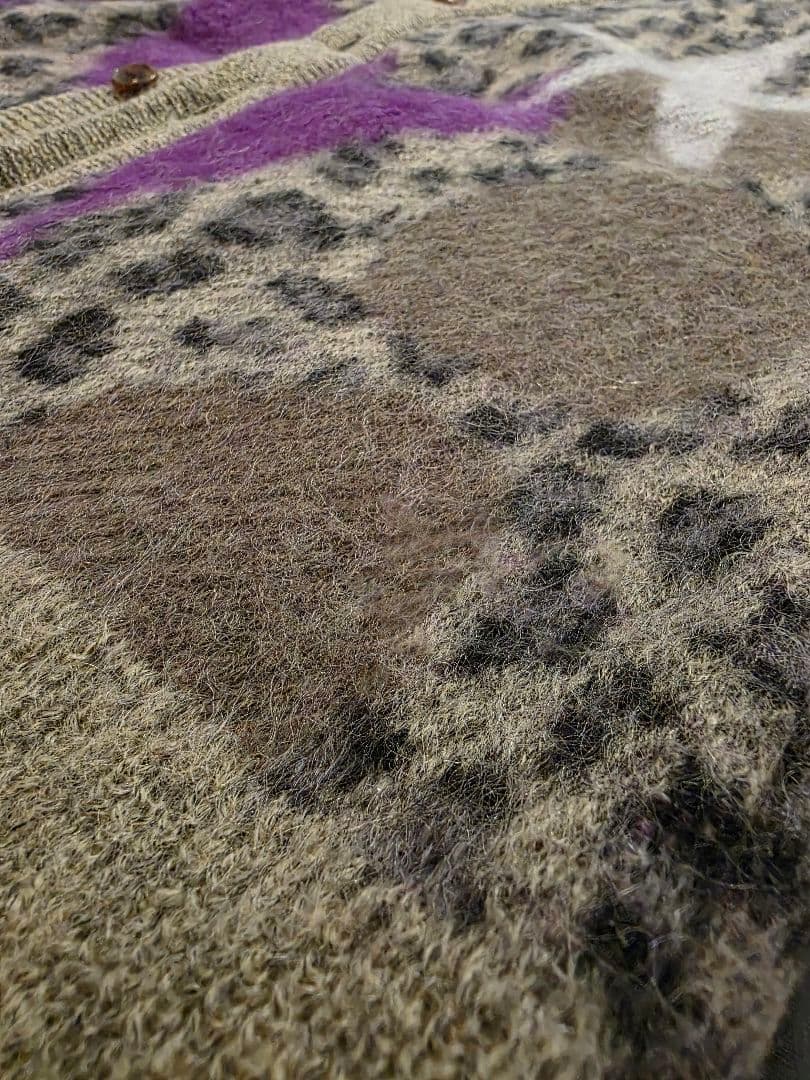 KHOKI レオパードモヘアベスト