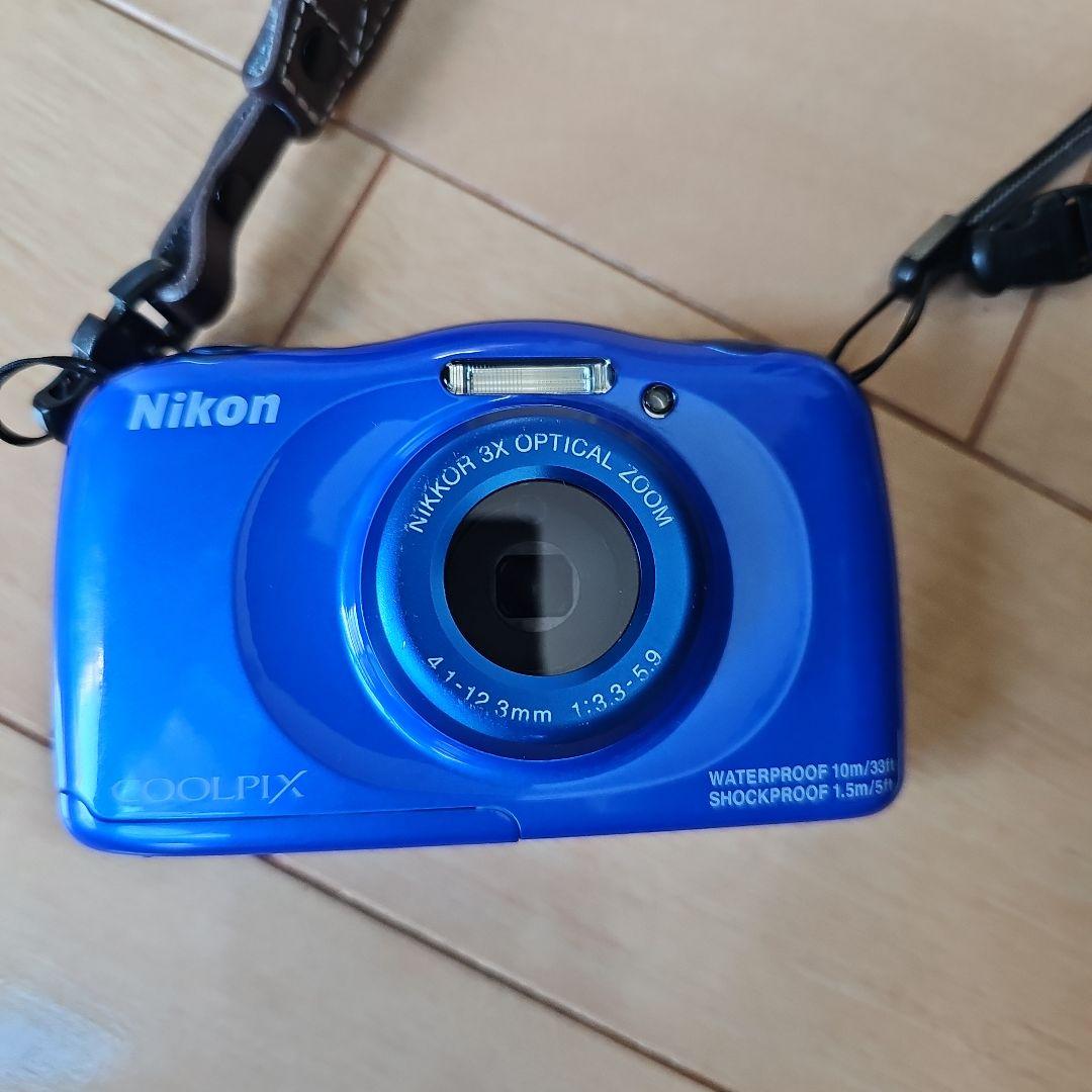 Nikon Coolpix 　S33 デジタルカメラ　青　コンプレックス ニコン