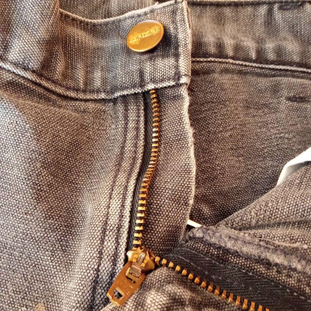 1*K様 USA製　カーハート　ダブルニーペインターパンツ　グレー　33×36