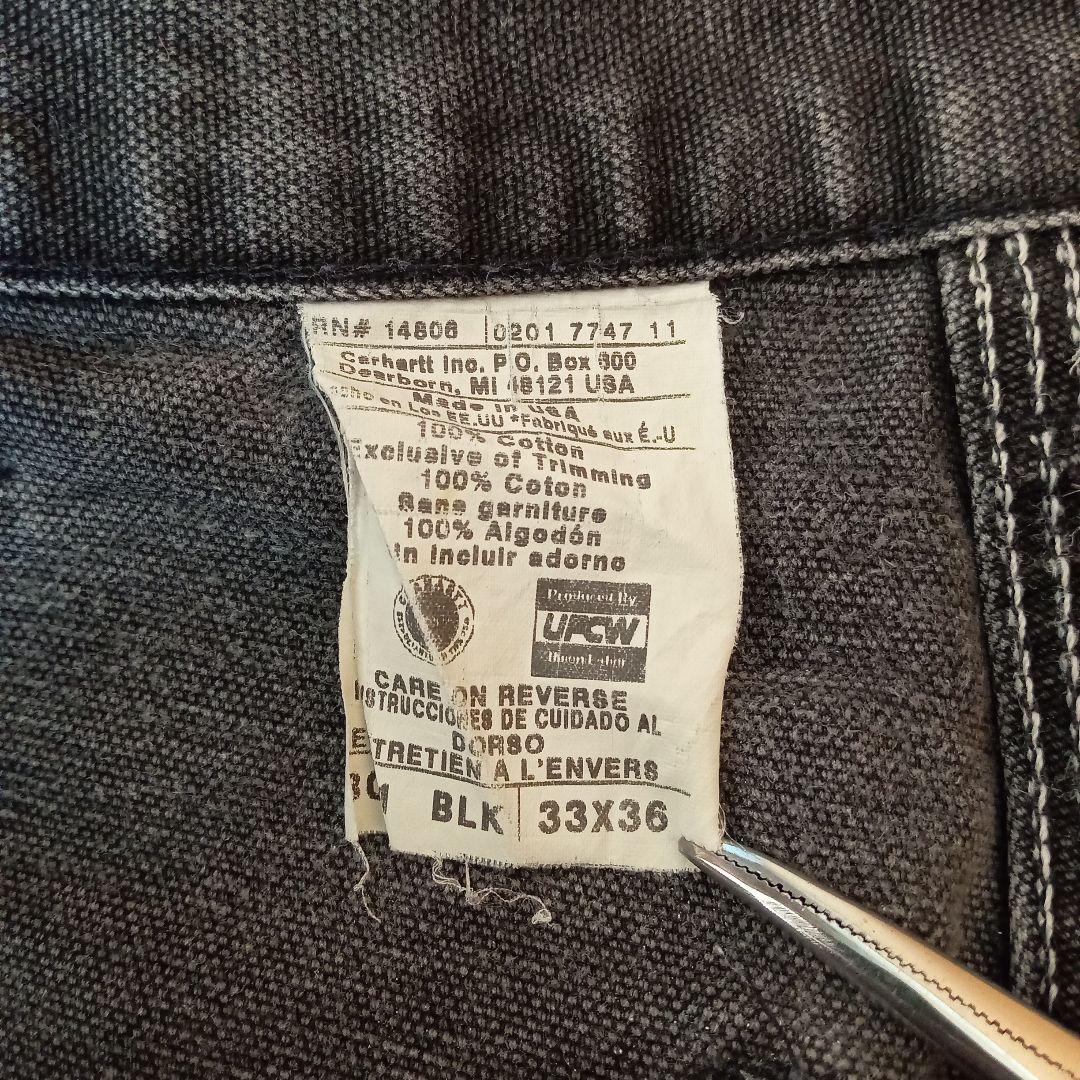 1*K様 USA製　カーハート　ダブルニーペインターパンツ　グレー　33×36