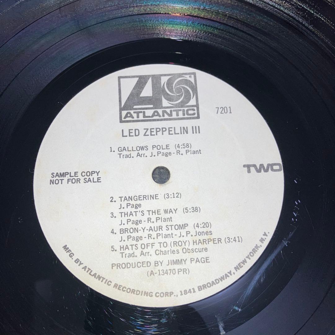 入手困難　映画記念LED ZEPPELIN III mono promo DJ