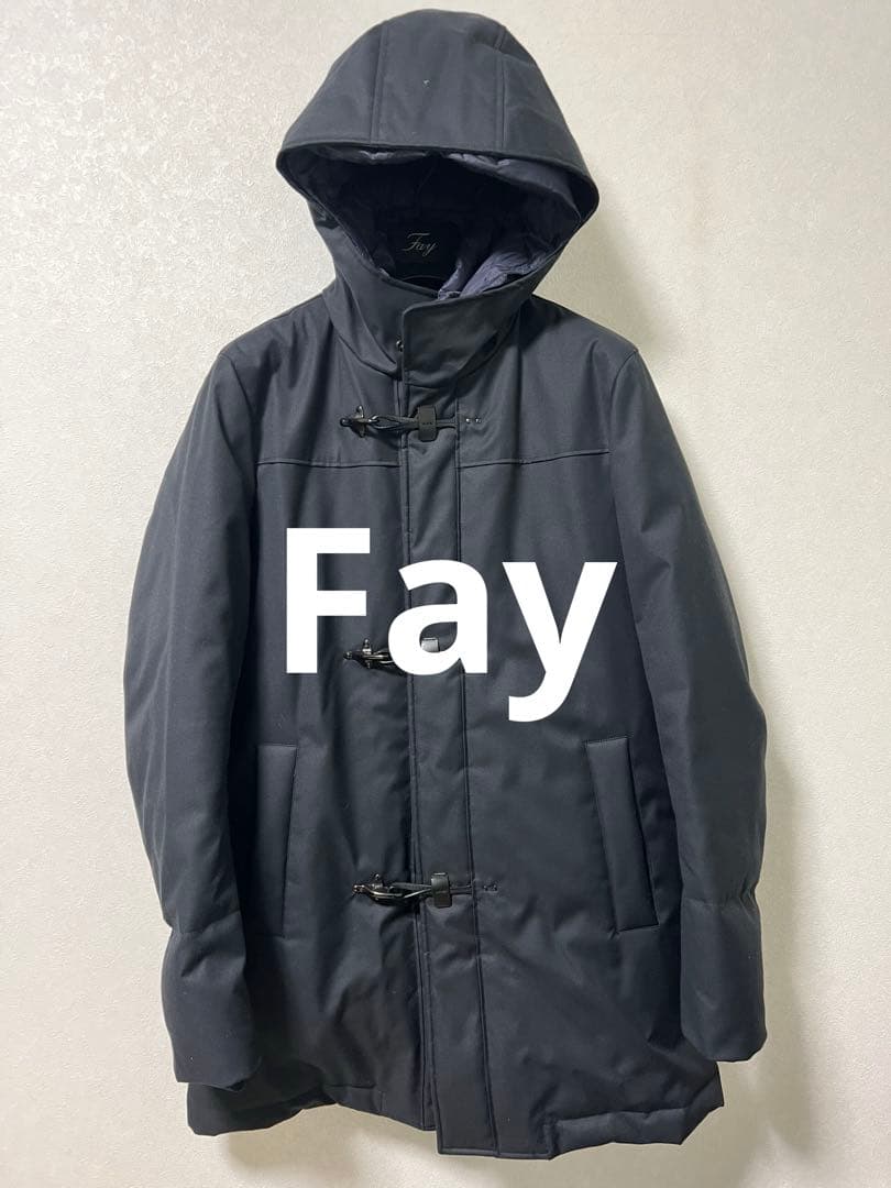 Fay フェイ ダウンジャケット　コート　ネイビー　ブルー　紺色 ダブルフロント