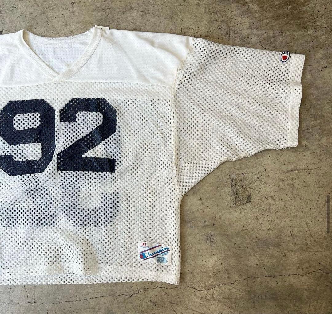80s Champion Football Mesh T-shirt 92番