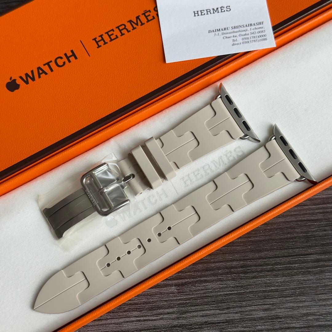 2700 未使用　プレミア　Apple Watch エルメス　ベトン　白　キリム