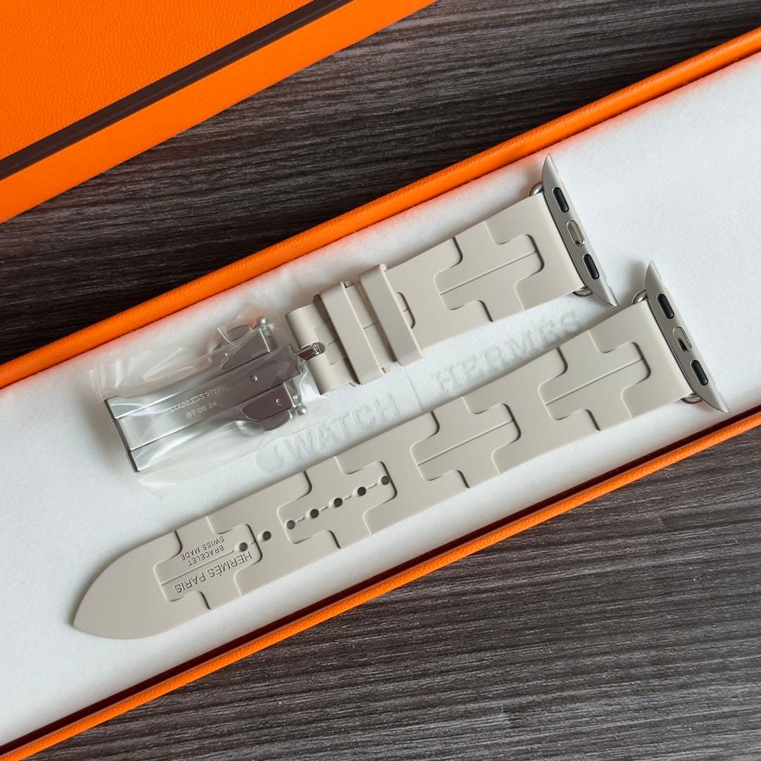 2700 未使用　プレミア　Apple Watch エルメス　ベトン　白　キリム