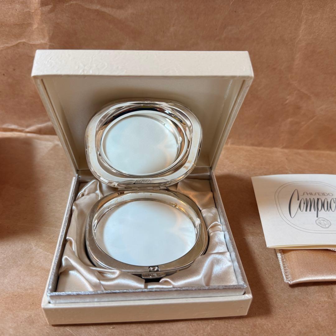 資生堂 純銀コンパクト 宮田宏平デザイン 限定工芸品 SILVER刻印 レア