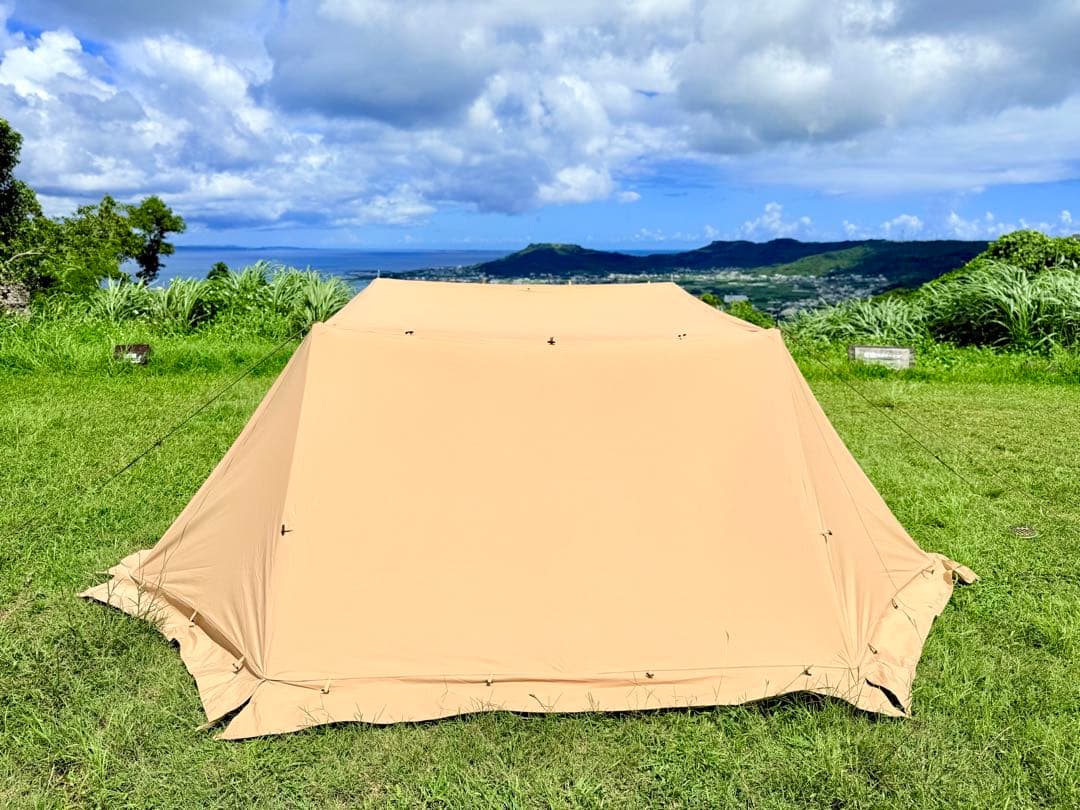 バンドック☆ソロベースex☆フロントウォール&純正二又ポール2本付☆人気の改良型