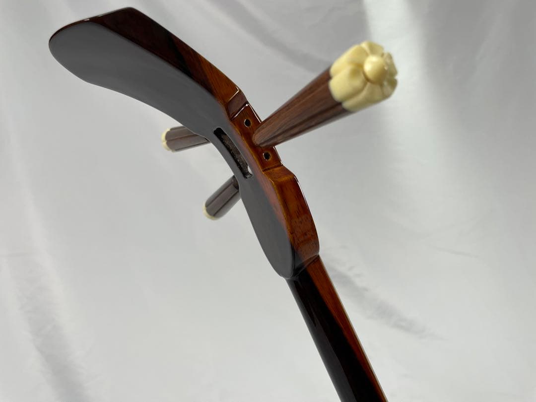 高級県産黒檀三線 三線組合 渡慶次 道政 謹製