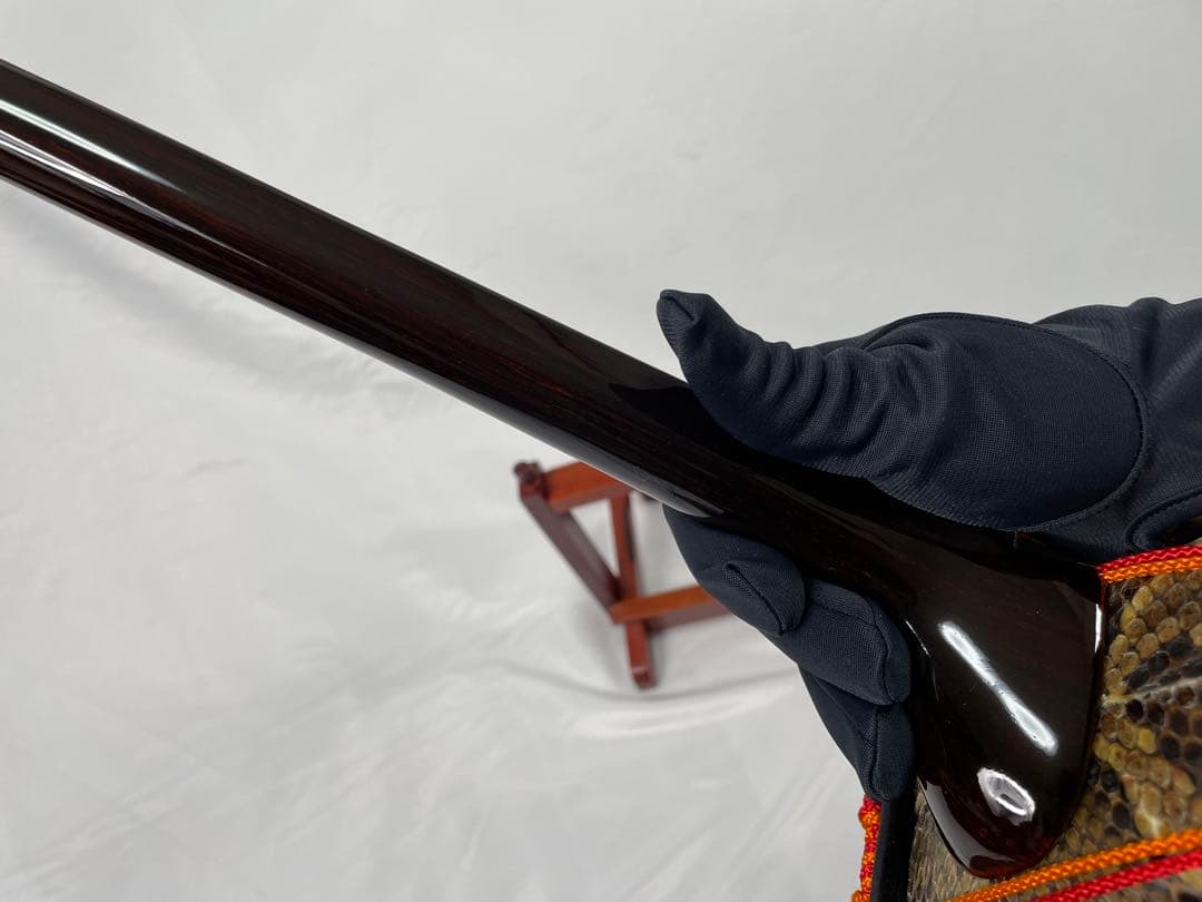 高級県産黒檀三線 三線組合 渡慶次 道政 謹製