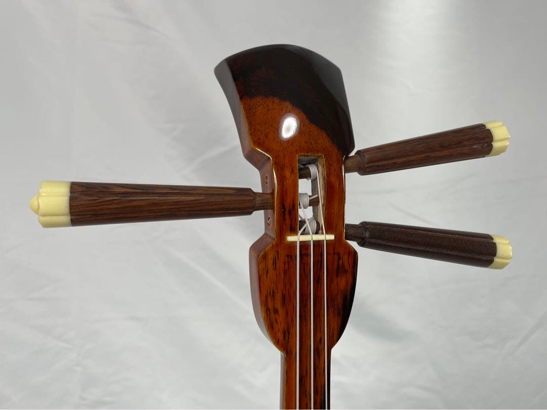 高級県産黒檀三線 三線組合 渡慶次 道政 謹製