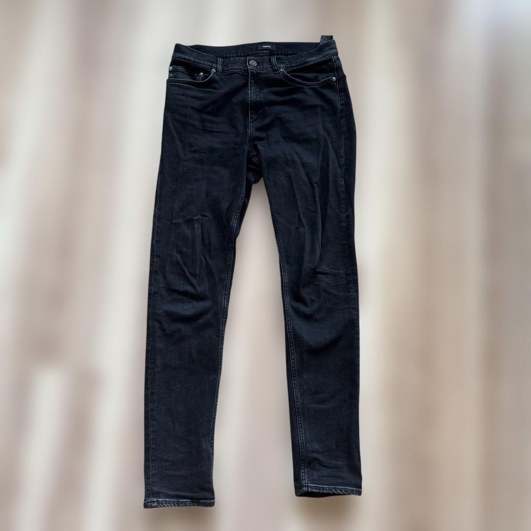 【美品】Theory ブラック デニム 32 高級感◎