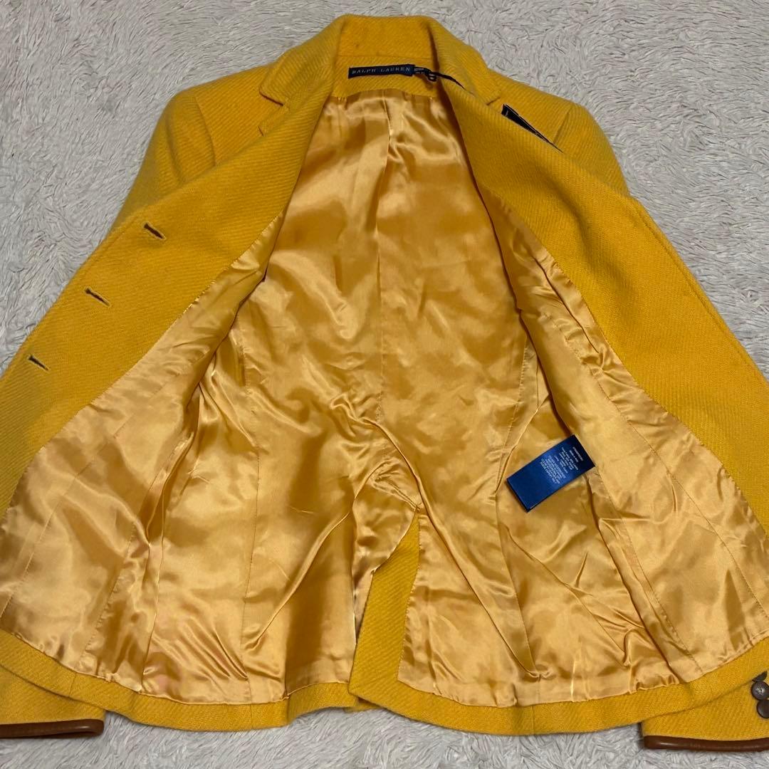 RALPH LAUREN 【未使用】 ツイード ジャケット エルボーパッチ 本革