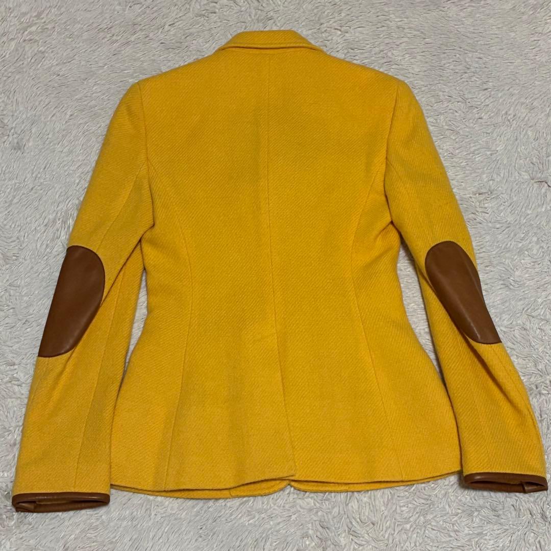 RALPH LAUREN 【未使用】 ツイード ジャケット エルボーパッチ 本革