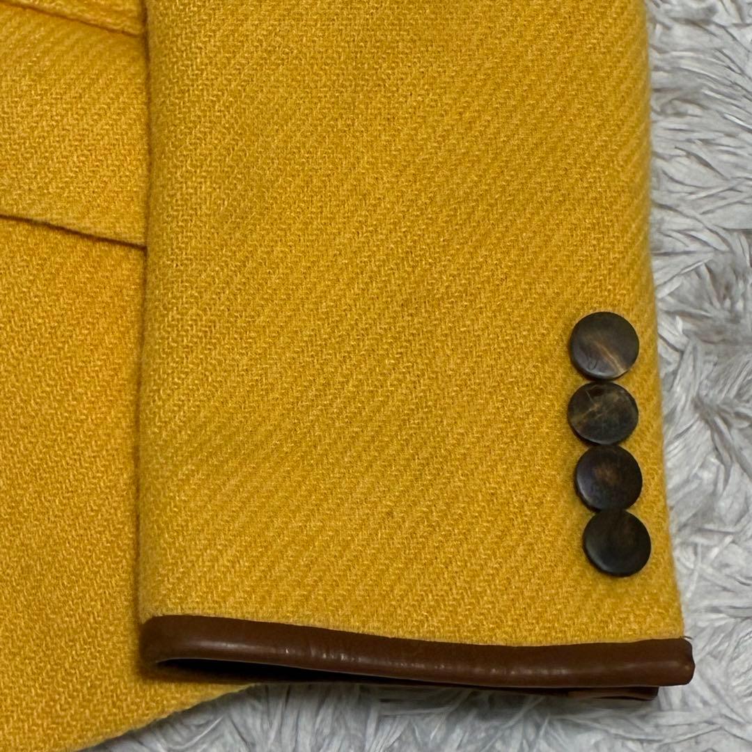 RALPH LAUREN 【未使用】 ツイード ジャケット エルボーパッチ 本革