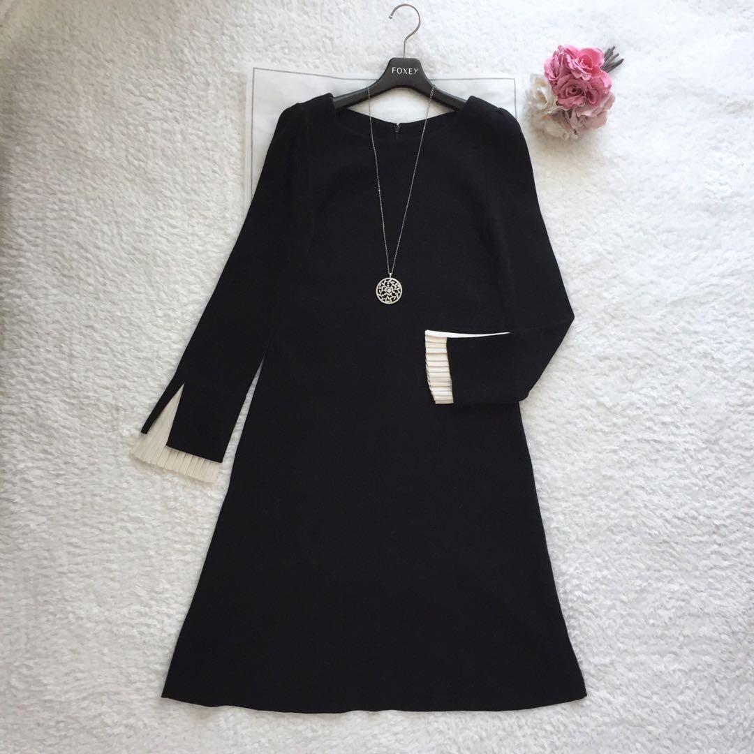 フォクシー　ワンピース　ニット　黒