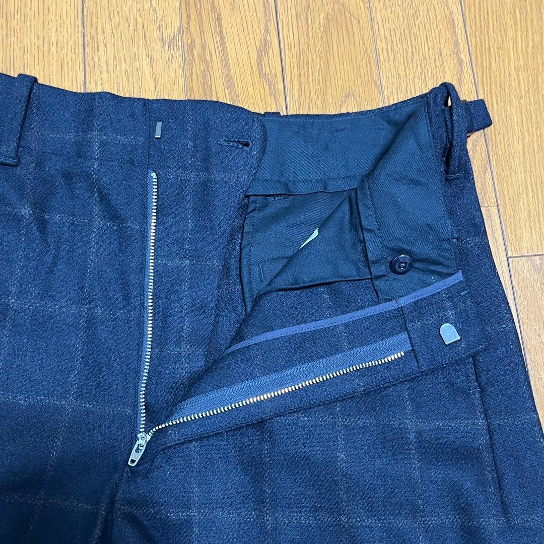 BRITISH MADE セレモニーパンツ【NAVY × GREY CHECK】