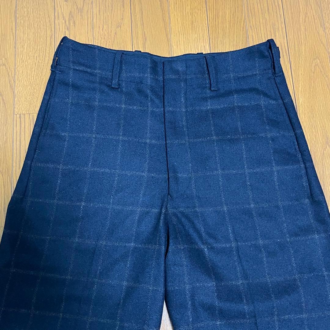 BRITISH MADE セレモニーパンツ【NAVY × GREY CHECK】