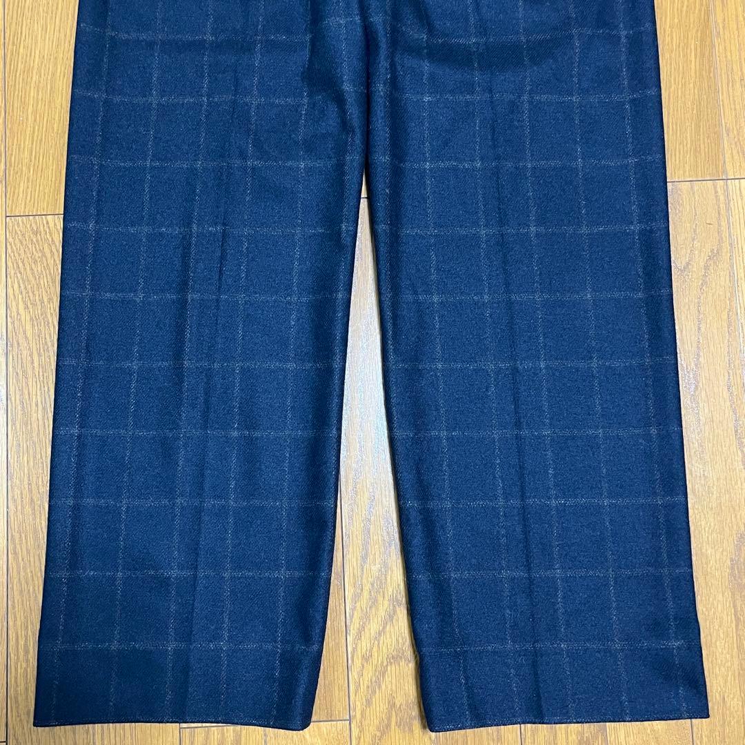 BRITISH MADE セレモニーパンツ【NAVY × GREY CHECK】