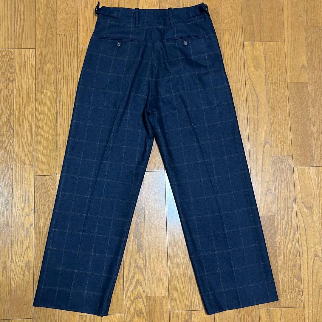 BRITISH MADE セレモニーパンツ【NAVY × GREY CHECK】