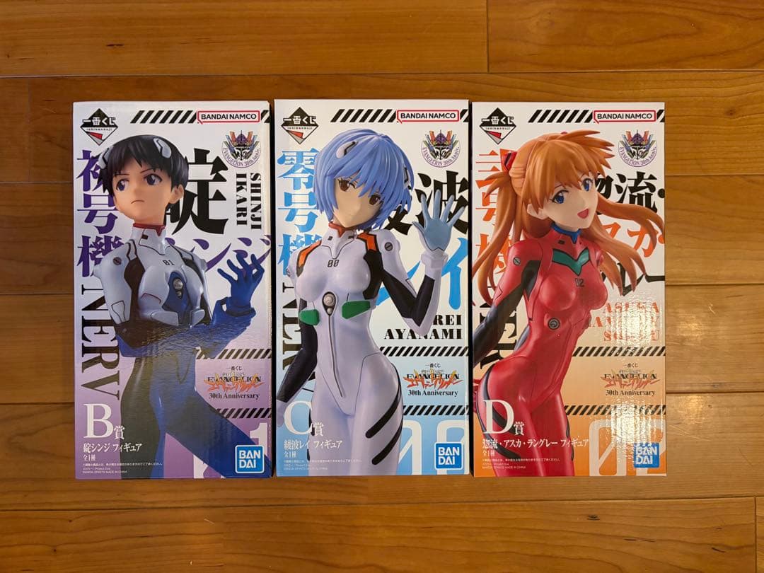 エヴァンゲリオン 30周年一番くじ フィギュア ラストワン賞 B.C.D+おまけ