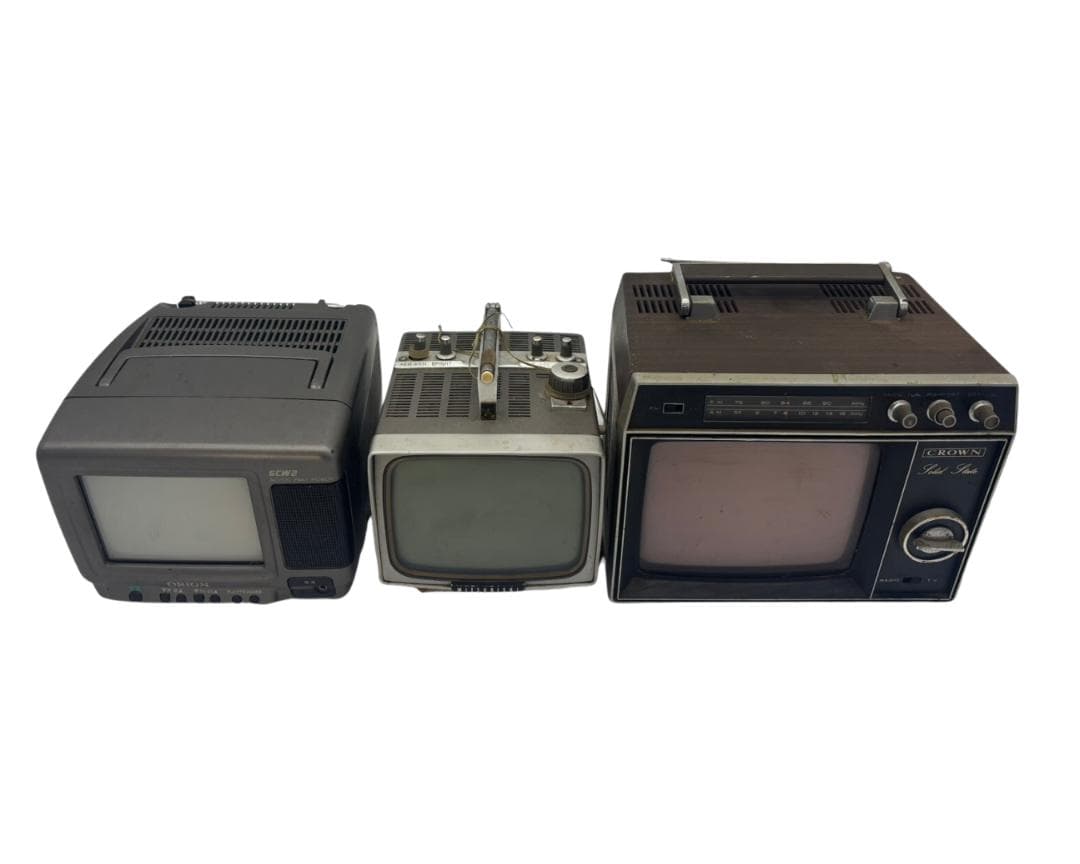 【希少】昭和レトロ ブラウン管 テレビ 3点セット アンティーク インテリア