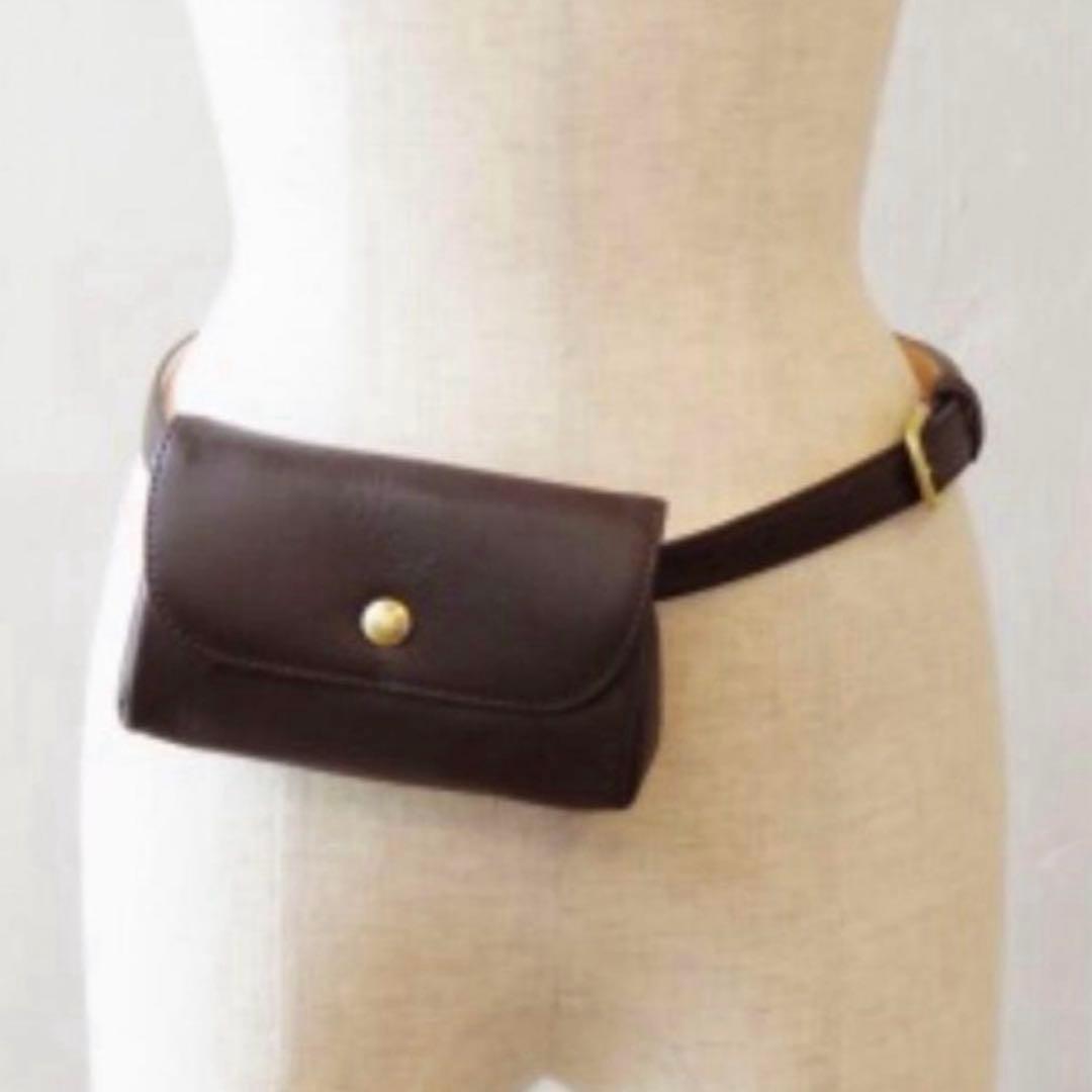 JUN MIKAMI レザーウエストポーチ