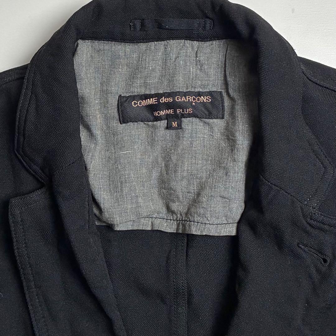 2005SS【美品】コムデギャルソンオムプリュス/ポリ縮絨1Bブラックジャケット