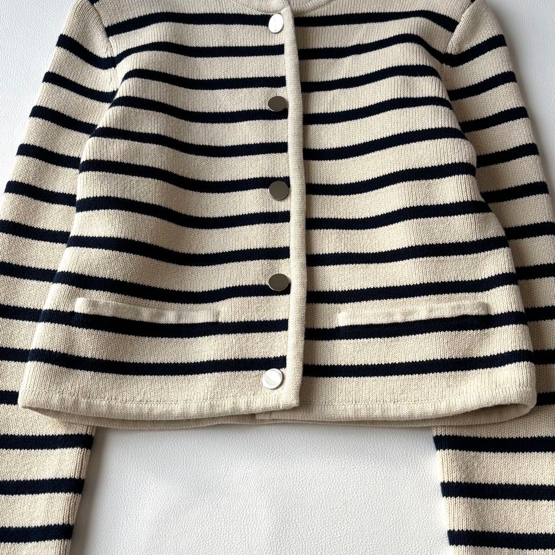 Theory ウェーバリー コットン ストライプ ジャケット　24SS