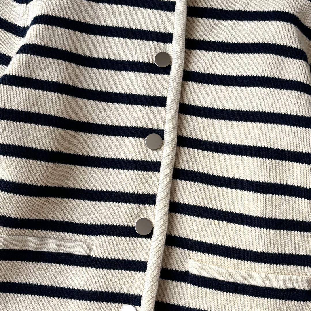 Theory ウェーバリー コットン ストライプ ジャケット　24SS