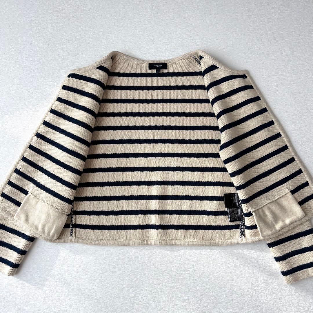 Theory ウェーバリー コットン ストライプ ジャケット　24SS