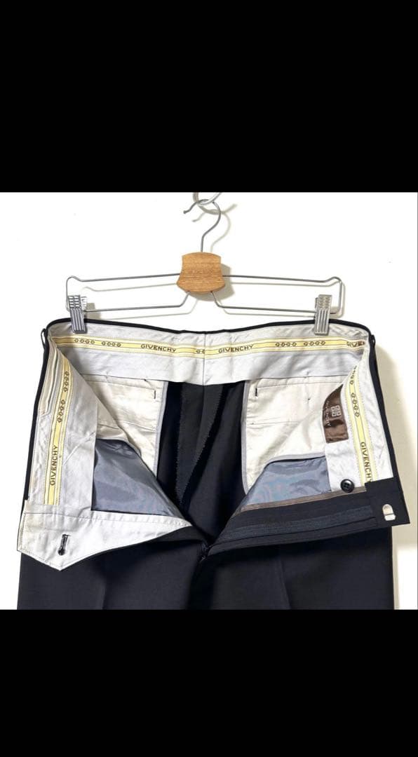 メ*0様 90s GIVENCHY ウールモヘヤ スラックス ジバンシー