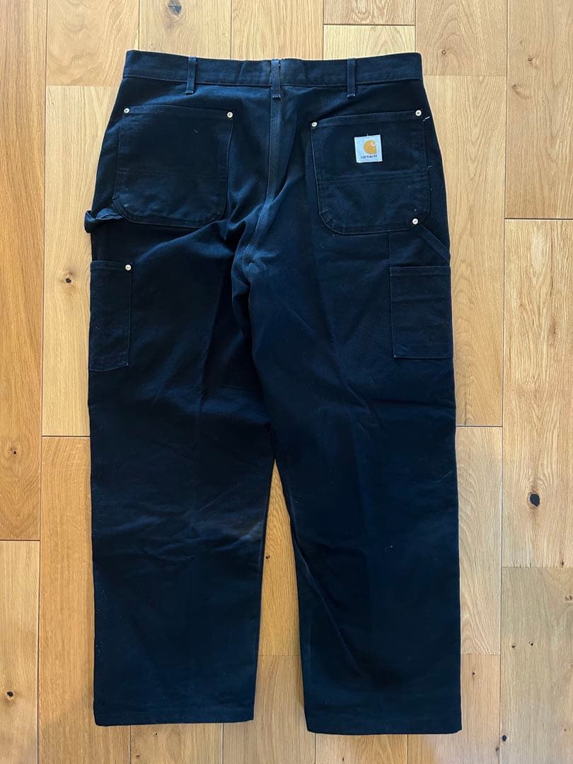 2000年代 Carhartt ダブルニーパンツ　W36 ブラック アメリカ製