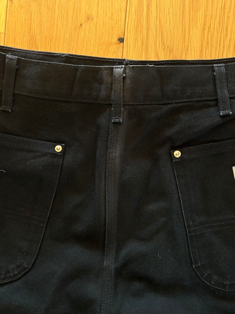 2000年代 Carhartt ダブルニーパンツ　W36 ブラック アメリカ製