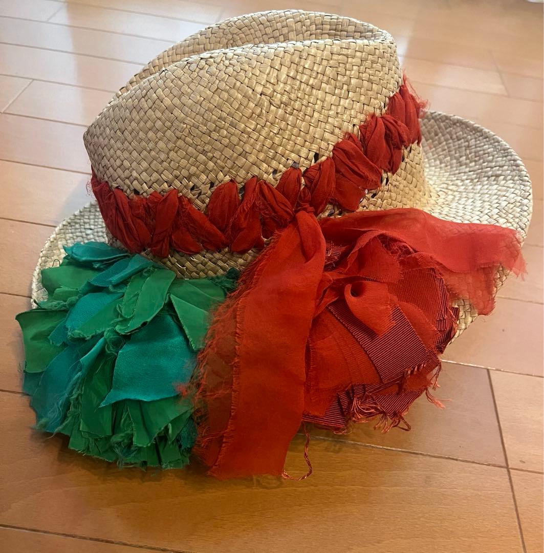 専用　超稀少✨LANVINストローハット麦わら帽子