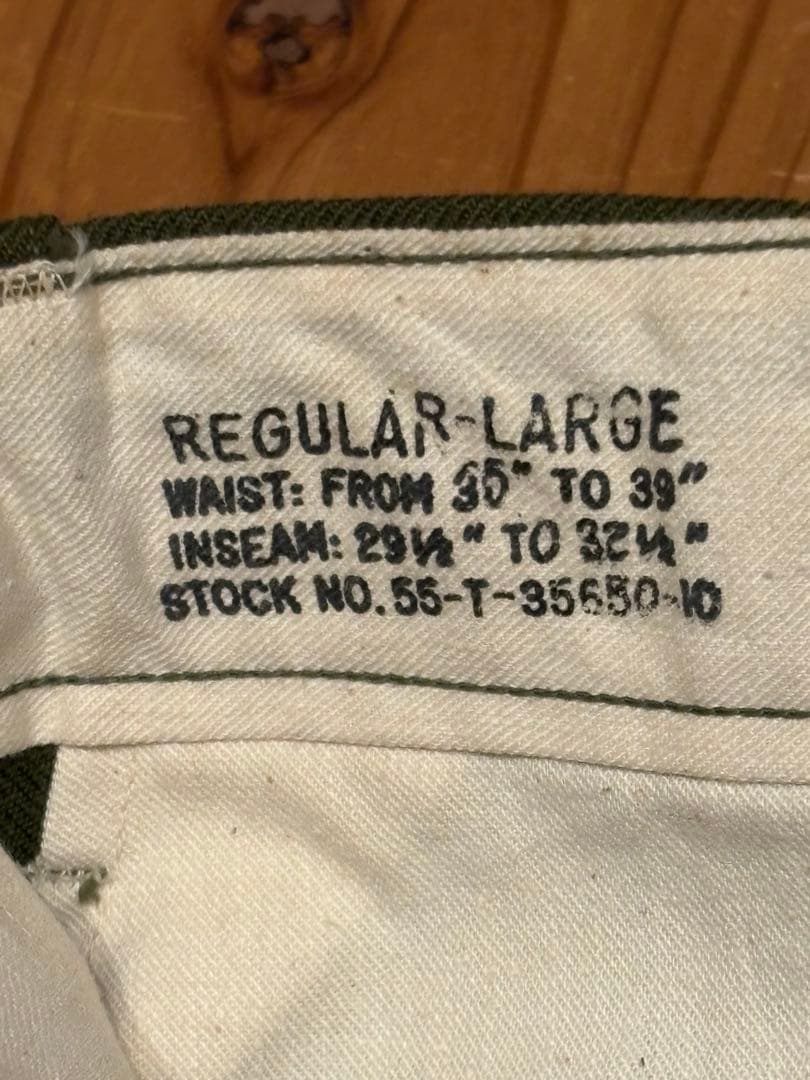 50s 米軍実物 M-51 Wool Trousers dead stock