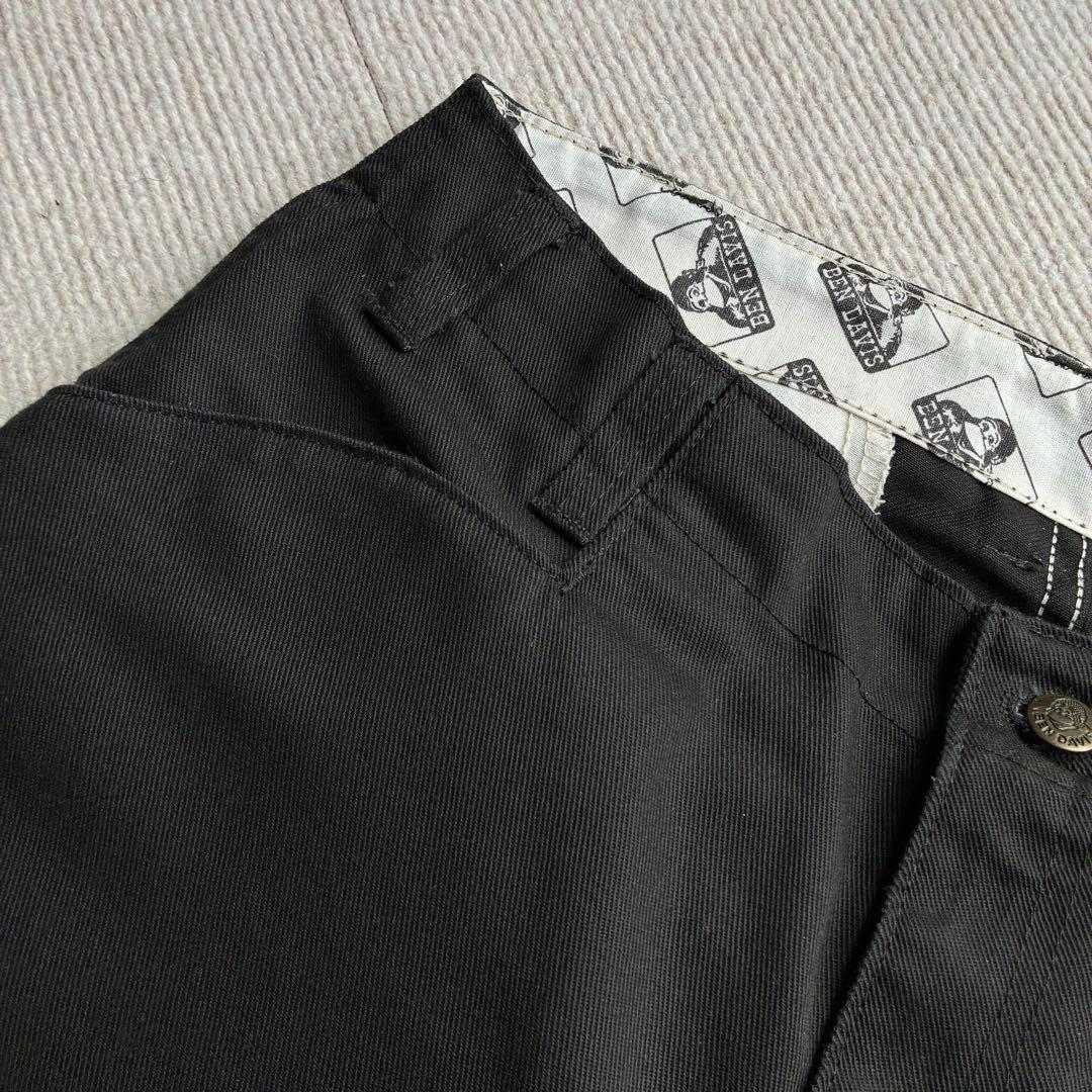 90sビンテージベンデイビス フリスコジーンズワークパンツUSA黒ブラックベンズ