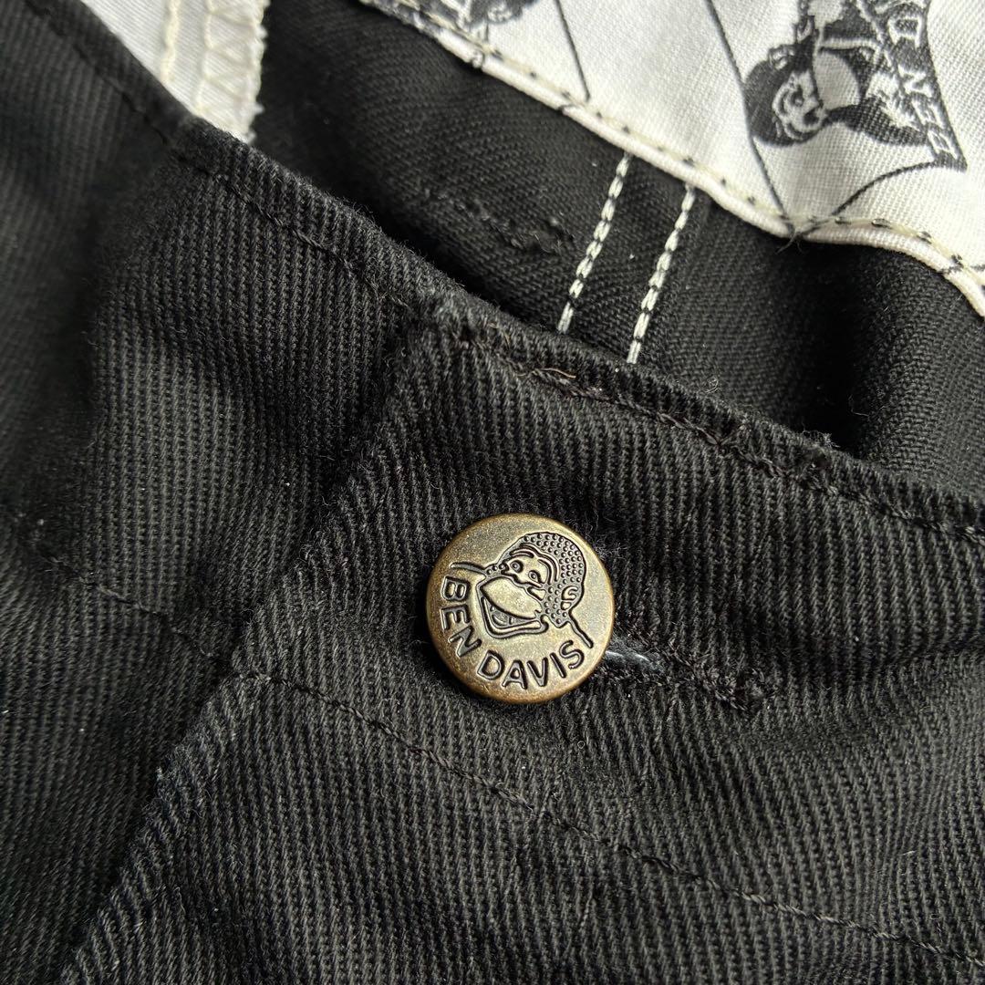 90sビンテージベンデイビス フリスコジーンズワークパンツUSA黒ブラックベンズ