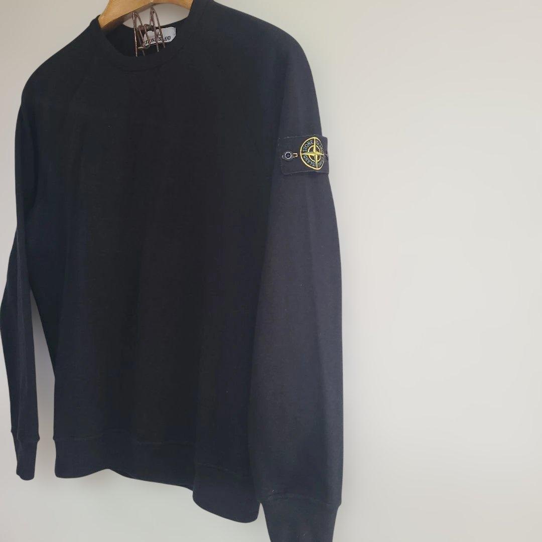 Stone  ストーンアイランド ブラッククルーネックトレーナー L