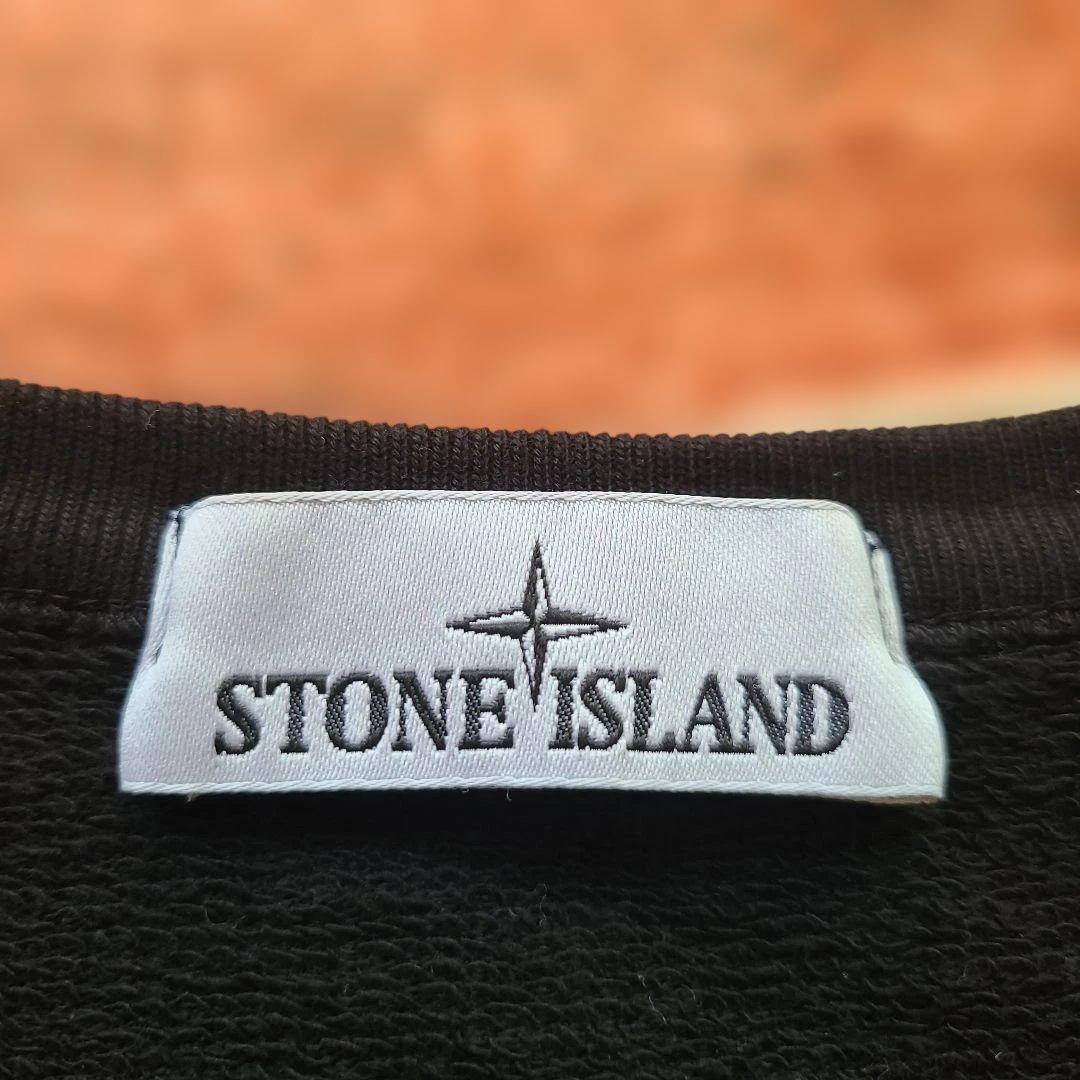 Stone  ストーンアイランド ブラッククルーネックトレーナー L