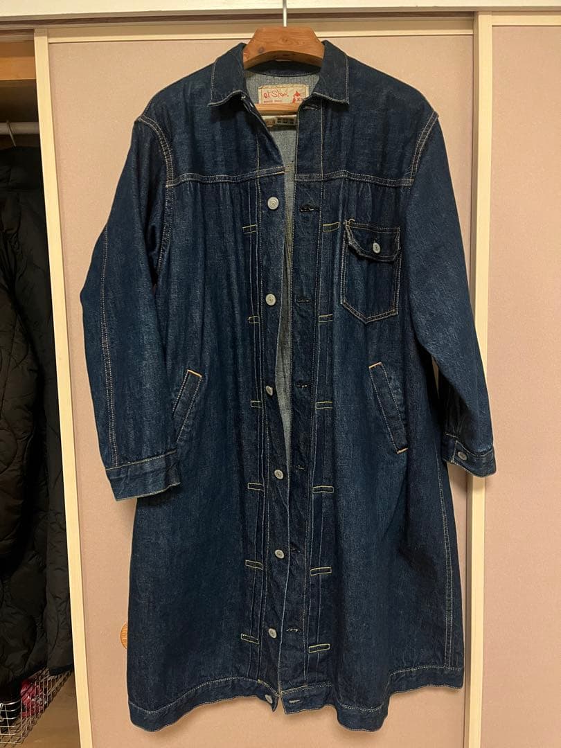 orSlow ロング丈デニムジャケット XS (S1)