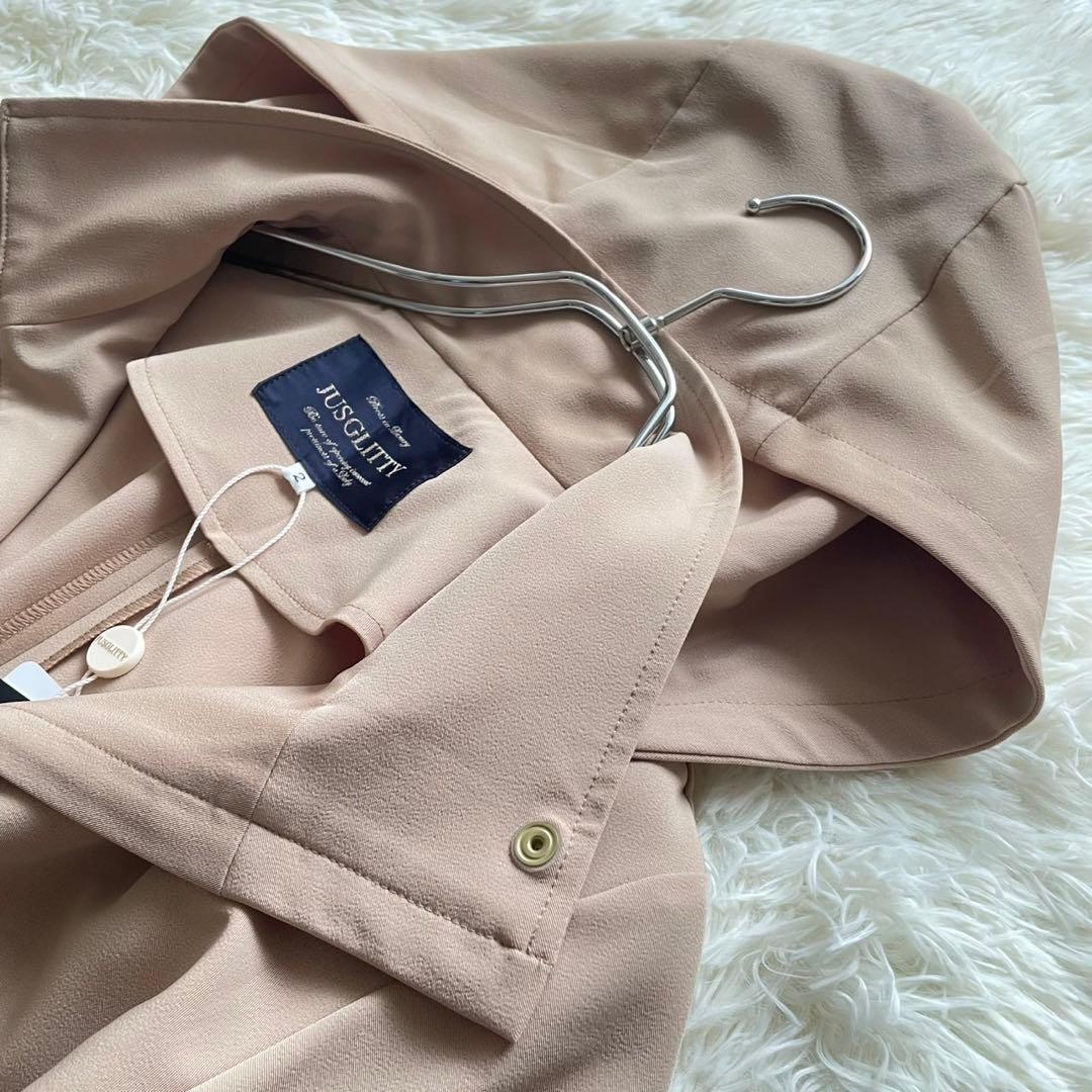 【新品タグ付】ジャスグリッティー　コート　モッズコート　フード取り外し　ブルゾン