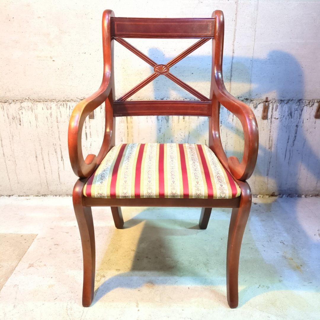 イギリス ヴィンテージ家具 ダイニングチェア アームチェア 椅子④