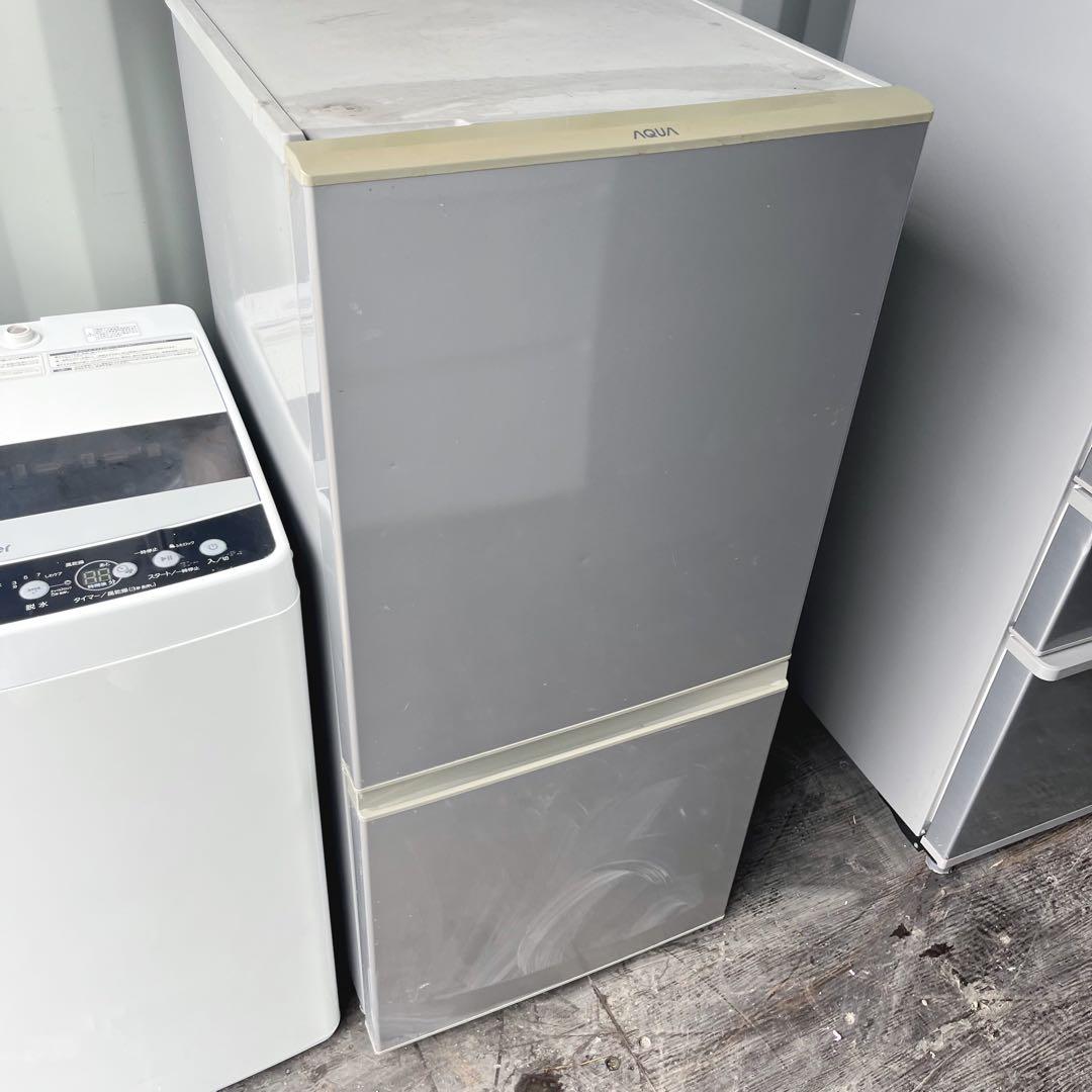 12取付無料！完動品！高性能スタイリッシュ洗濯機AQUAシルバー大きめ冷蔵庫！