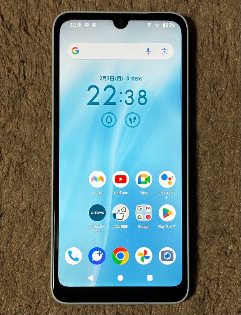 arrows we2 ライトブルー 64GB au