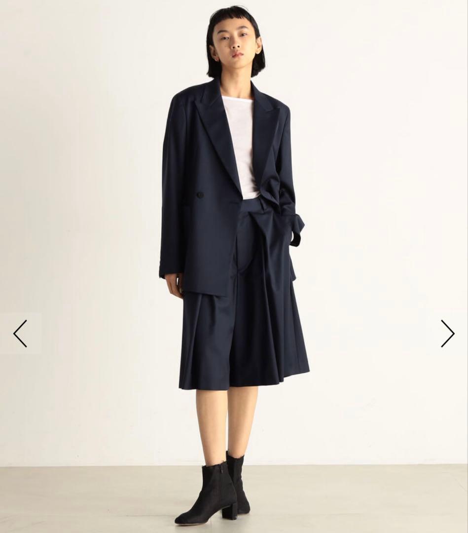 Edition ゼニア タックワイドハーフパンツ　size34（7号）グレー