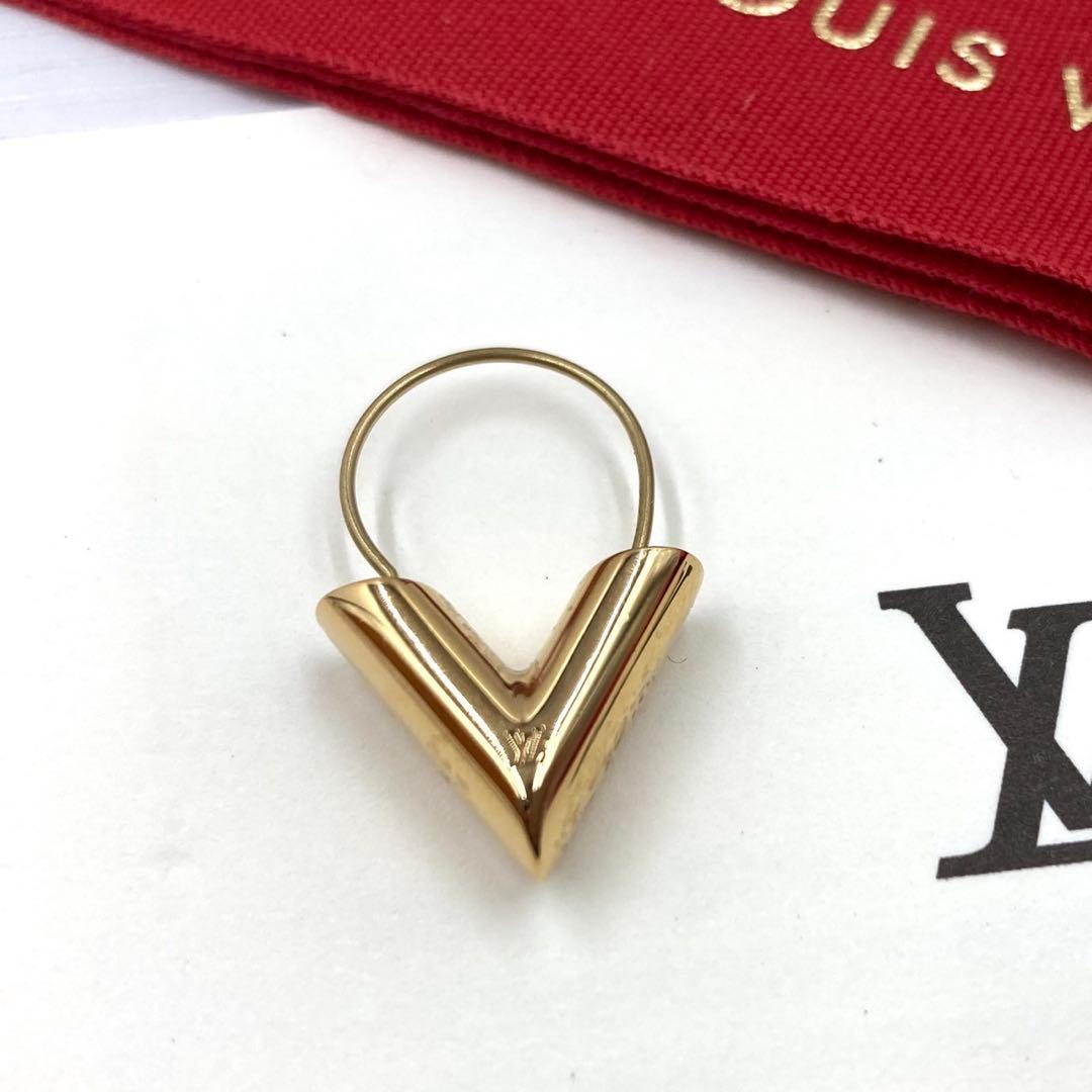 【鑑定済・美品】ルイヴィトン フープピアス エセンシャルV M61088 片耳