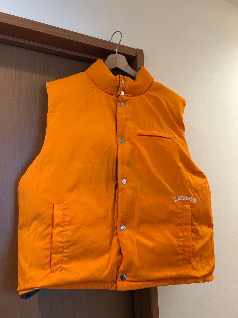 トップス Stussy REVERSIBLE DOWN WORKGEAR VEST
