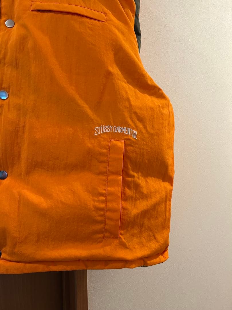 トップス Stussy REVERSIBLE DOWN WORKGEAR VEST