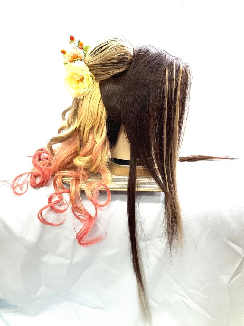 辰巳7号サイズ、創作耐熱ファイバープラス、中古舞踊かつら、大衆演劇かつら