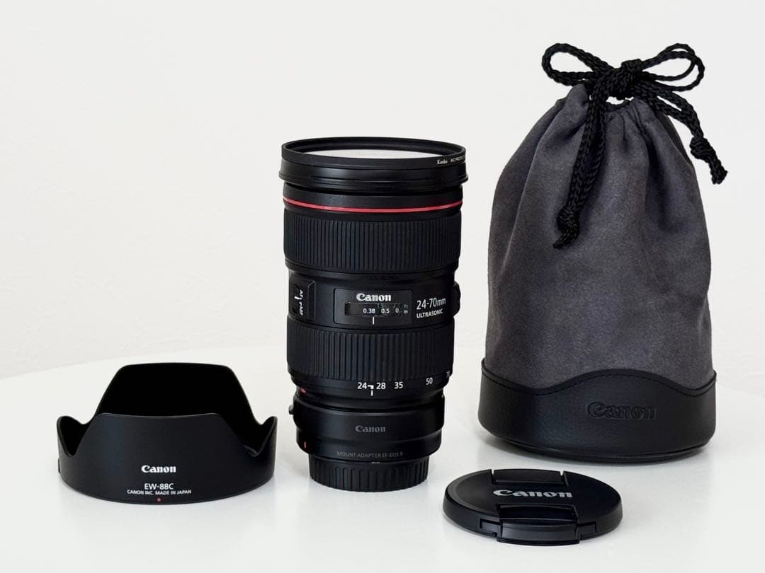 【極美品】Canon EF24-70mm F2.8L II USM＋アダプター付